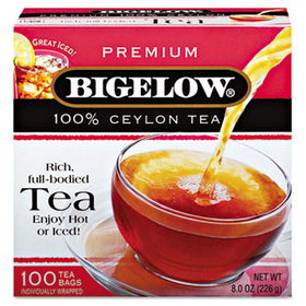 Bigelow 00351 - Single Flavor Tea, Premium Ceylon, 100 Bags/Box