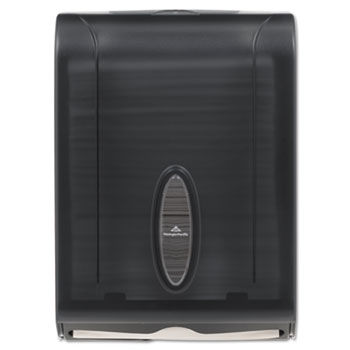 Georgia Pacific 5665001 - C-Fold/Multifold Towel Dispenser, 11 x 5 1/4 x 15 2/5, Translucent Smoke