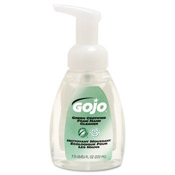 GOJO 571506 - Green Certified Foam Soap, Fragrance-Free, Clear, 7.5 oz. Pump Bottle