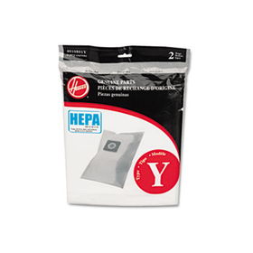 Hoover 4010801Y - HEPA Y Bags for Hoover Upright Cleaners, 2 Bags/Pack