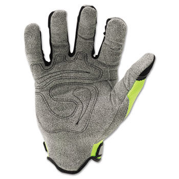 Ironclad IVG03M - I-Viz Reflective Gloves, 1 Pair, Fluorescent Green, Medium