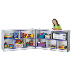 Jonti-Craft 0292JCWW004 - Rainbow Accents Fold-n-Lock Storage Unit, 48w x 15d x 29-1/2h, Purple