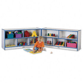 Jonti-Craft 0326JCWW003 - Rainbow Accents Fold-n-Lock Storage Unit, 48w x 15d x 24-1/2h, Blue