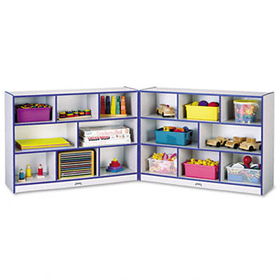 Jonti-Craft 0369JCWW003 - Rainbow Accents Fold-n-Lock Storage Unit, 48w x 15d x 35-1/2h, Blue