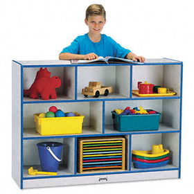 Jonti-Craft 2691JCWW003 - Rainbow Accents Single Storage Units, 48w x 15d x 35-1/2h, Blue/Freckled Grayjonti 