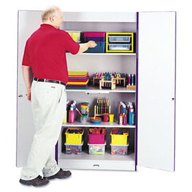 Jonti-Craft 5950JC004 - Rainbow Accents Deluxe Classroom Closet, 36w x 24d x 72h, Purplejonti 