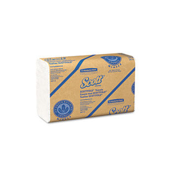 KIMBERLY-CLARK PROFESSIONAL* 01960 - SCOTT SCOTTFOLD Towels, 8 1/10 x 12 2/5, White, 175 Towels/Pack, 25/Cartonkimberly 