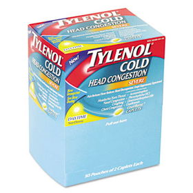Tylenol 26150 - Cold Severe Caplets, 50 Two-Packs/Box