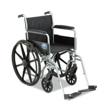 Excel K1 Basic Wheelchair, 18 x 16, 300lb Cap