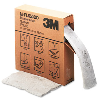 3M MFL550DD - Sorbent, High-Capacity, Folded Maintenance, 10 1/2 Gallon Capacity