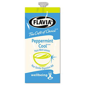Mars Flavia A161RPK - Fresh Leaf and Herbal Teas, Peppermint Cool Tea, .07 oz., 15/Box