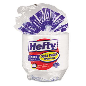 Hefty D20030 - Soak Proof Tableware, Foam Bowls, 20 oz, 60 Bowls/Packhefty 