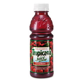 Tropicana 30108 - 100% Juice, Cranberry, 10 oz Plastic Bottle, 24/Carton