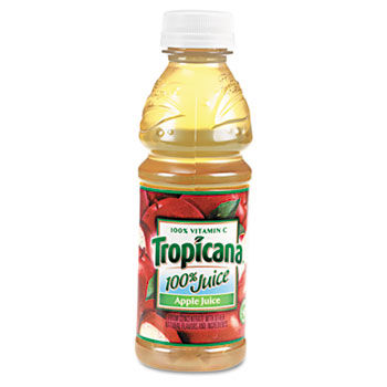 Tropicana 30110 - 100% Juice, Apple, 10 oz Plastic Bottle, 24/Cartontropicana 