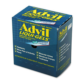 Advil BXAVLG50 - Liqui-Gels, 50 Two-Packs/Box