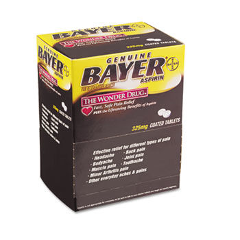 Bayer BXBG50 - Aspirin Tablets, 50 Two-Packs/Box