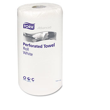 Tork HB9201 - Perforated Roll Towels, White, 11 x 6-3/4, 2-Ply, 120/Roll, 30 Rolls/Cartontork 