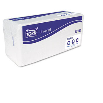 Tork L3141 - Luncheon Napkins, 13d x 11 1/2w, White, 6,000 per Carton