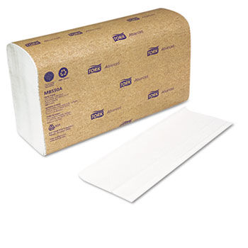 Tork MB550 - Multi-Fold Towel, White, 9-1/2 x 9-1/8, 2-Ply, 250/Pack, 16 Packs/Carton