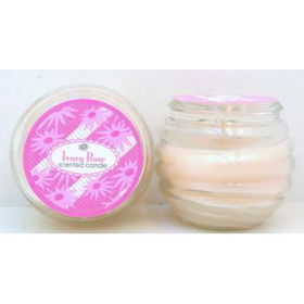 Ivory Rose 2.5oz Glass Jar Candle Case Pack 60