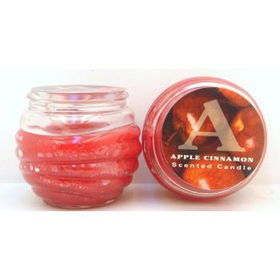 Apple Cinnamon 2.5 oz Glass Jar Candle Case Pack 60apple 