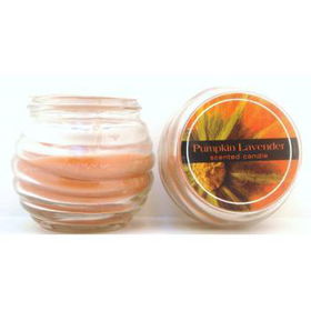 Pumpkin Lavendar 2.5oz Scented Glass Jar Candle Case Pack 60