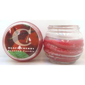 Black Cherry 2.5oz Scented Glass Jar Candle Case Pack 60