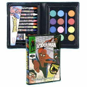 Spiderman 24 Piece Color Set in PVC Case. Case Pack 288