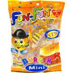 Fun Fun Gummy Mini Burger. 4.2 oz. Case Pack 72