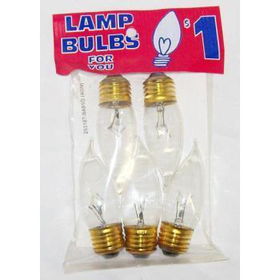 5 Lamp Bulbs 40 Watt Case Pack 24