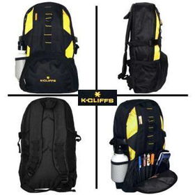 16 Inch Classic Backpack Yellow/Black Case Pack 18