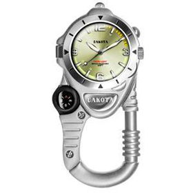 Mag Flip Clip, Champagne Military Dial, Silver Casemag 