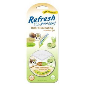 Refresh Your Car - 1 oz Dual Scented Gel Case Pack 6refresh 