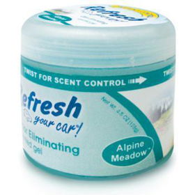 Refresh Your Car 4.5 oz Scented Gel -Alpine Meadow Case Pack 4
