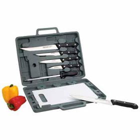 Maxam Knife Set With Cutting Board Case Pack 2