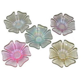 Glass Candle Holder Clover Case Pack 72