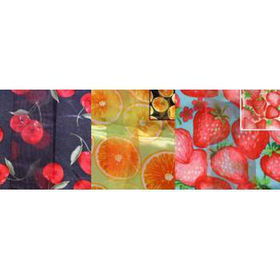 Fashion Print Scarf 14" x 60" Fruit Patterns Case Pack 60