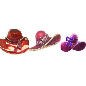 Red Hat Brooch 1" x 1.75" Case Pack 100red 