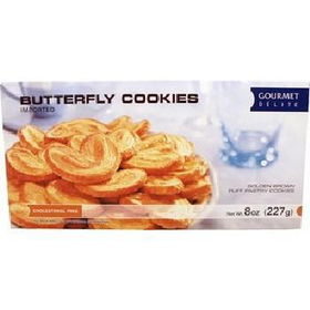 Gourmet Butterfly Cookies 8 oz Case Pack 48