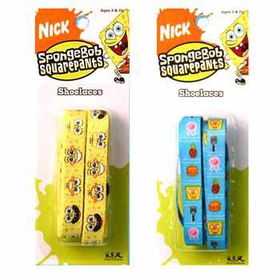 SpongeBob Shoelaces In Blister Packed Assortments Case Pack 576