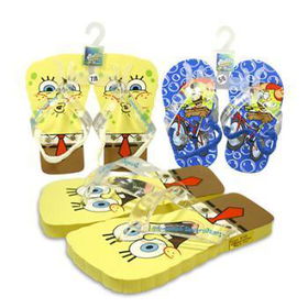 SpongeBob Toddler Flip Flops In Sizes (5-10) Case Pack 288