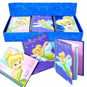 Disney Tinkerbell Large Spiral Address Book In A D Case Pack 288
