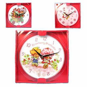 Strawberry Shortcake 10" Clock In 3 Styles Case Pack 96strawberry 