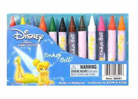 Disney Tinkerbell 12-Pack Jumbo Crayons Case Pack 384disney 