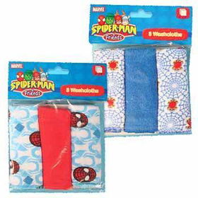 Spiderman & Friends 3-Pack Wash Cloths Case Pack 480