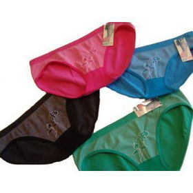 Icy Hot Seamless Bikini Panty with Floral Jacquard Case Pack 12icy 