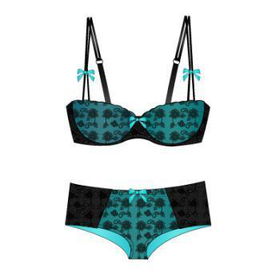 Carrie Amber Lace Over Moulded Cup Bra Set Case Pack 12carrie 