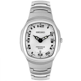 Men's premier watch, white dial Stainless Steelmen 
