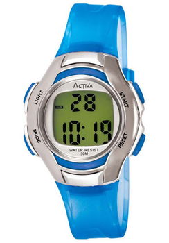 Women's Digital Multi-Function Blue Transparent Rubber Strapwomen 