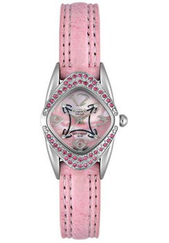 Women's Pink/White Crystal Pink Leatherettewomen 